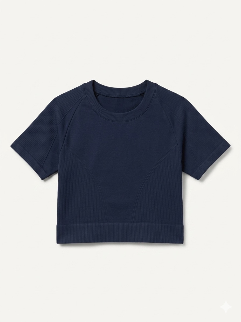 Alala Barre Seamless Cropped Tee Navy